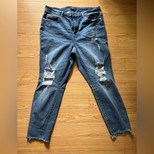 Judy Blue distressed skinny jeans 16W